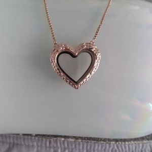 Origami Owl angel heart bolo necklace